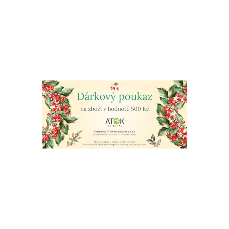 Geschenkgutschein für Original ATOK-Kosmetikprodukte im Wert von 20€